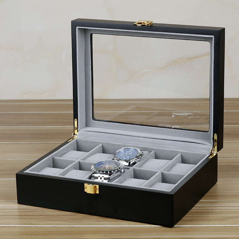Baking Paint Watch Varnish Watch Storage Display Wooden Box