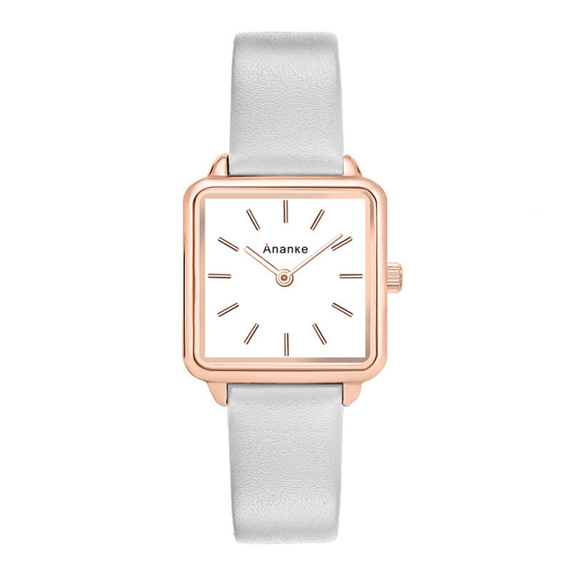 Waterproof Square Ladies Watch Movement