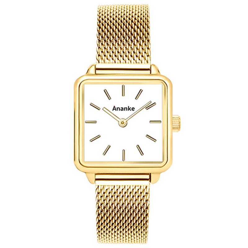 Waterproof Square Ladies Watch Movement