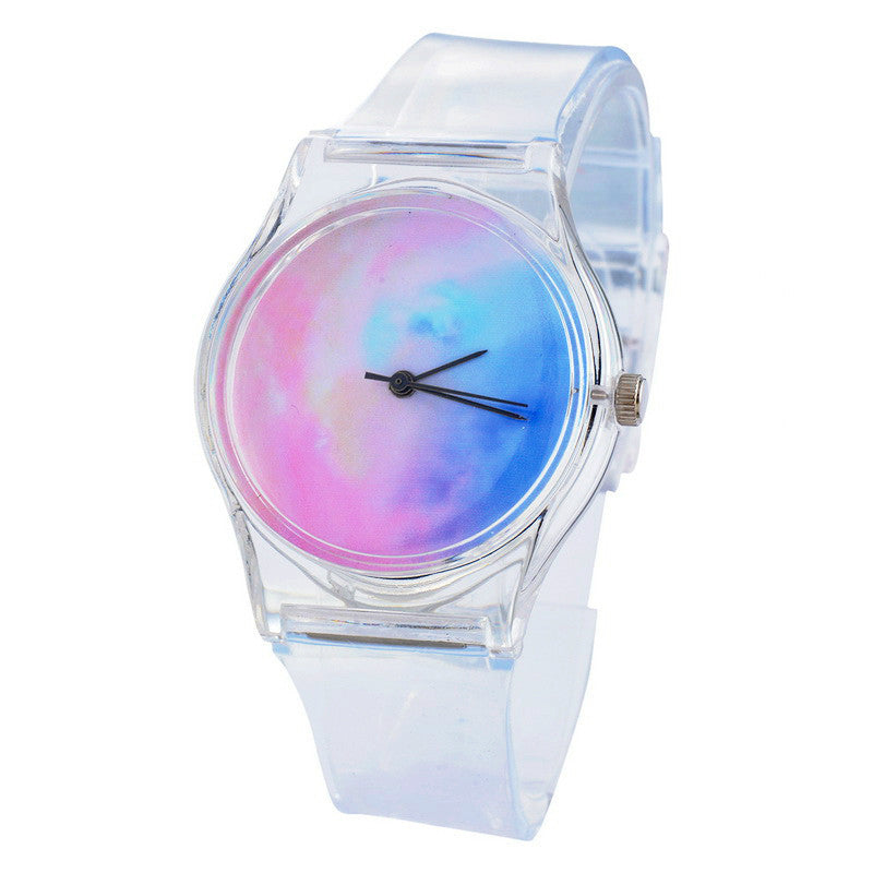 Plastic Transparent PVC Watch Small Watch Ladies