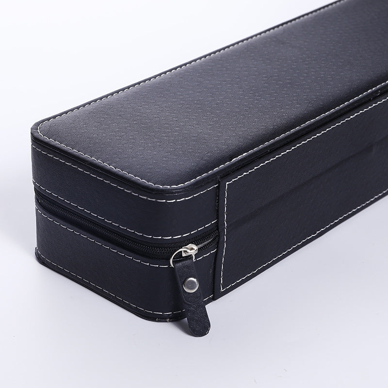 Leather Watch Zipper Storage Display Box