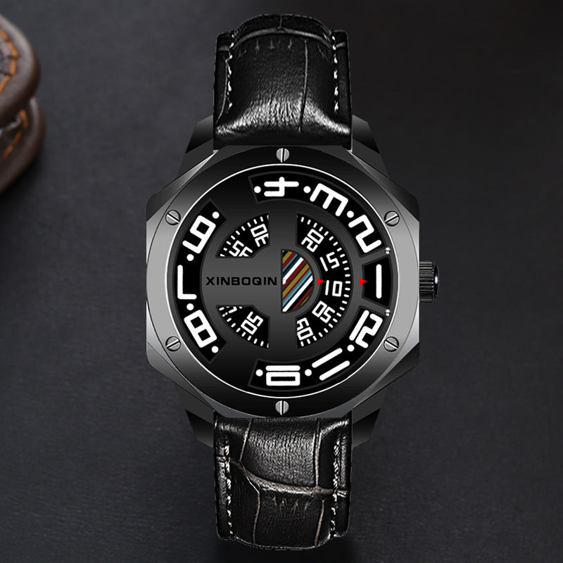 No Pointer Waterproof Creative Quartz Watch