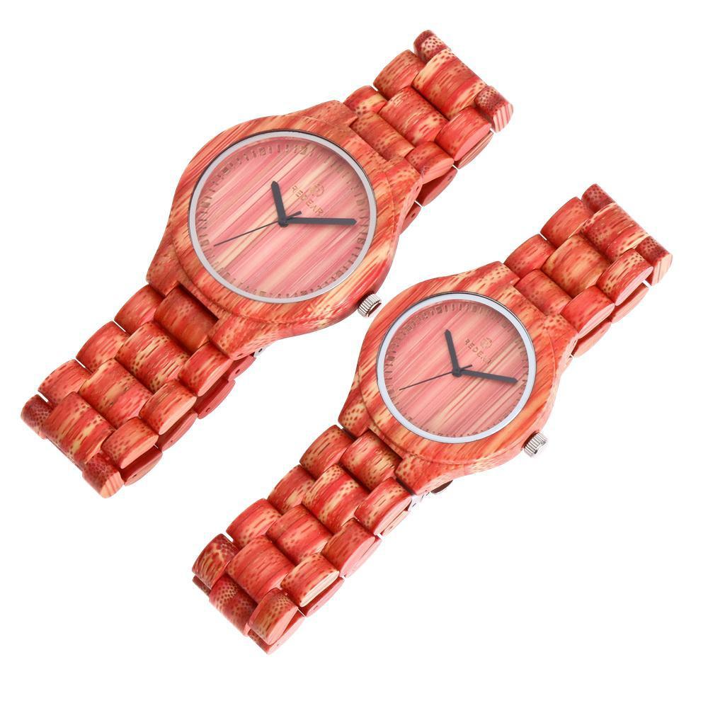 Orologio da uomo in bambù colorato, Orologio da donna in bambù colorato, Orologio da ragazzi in bambù colorato