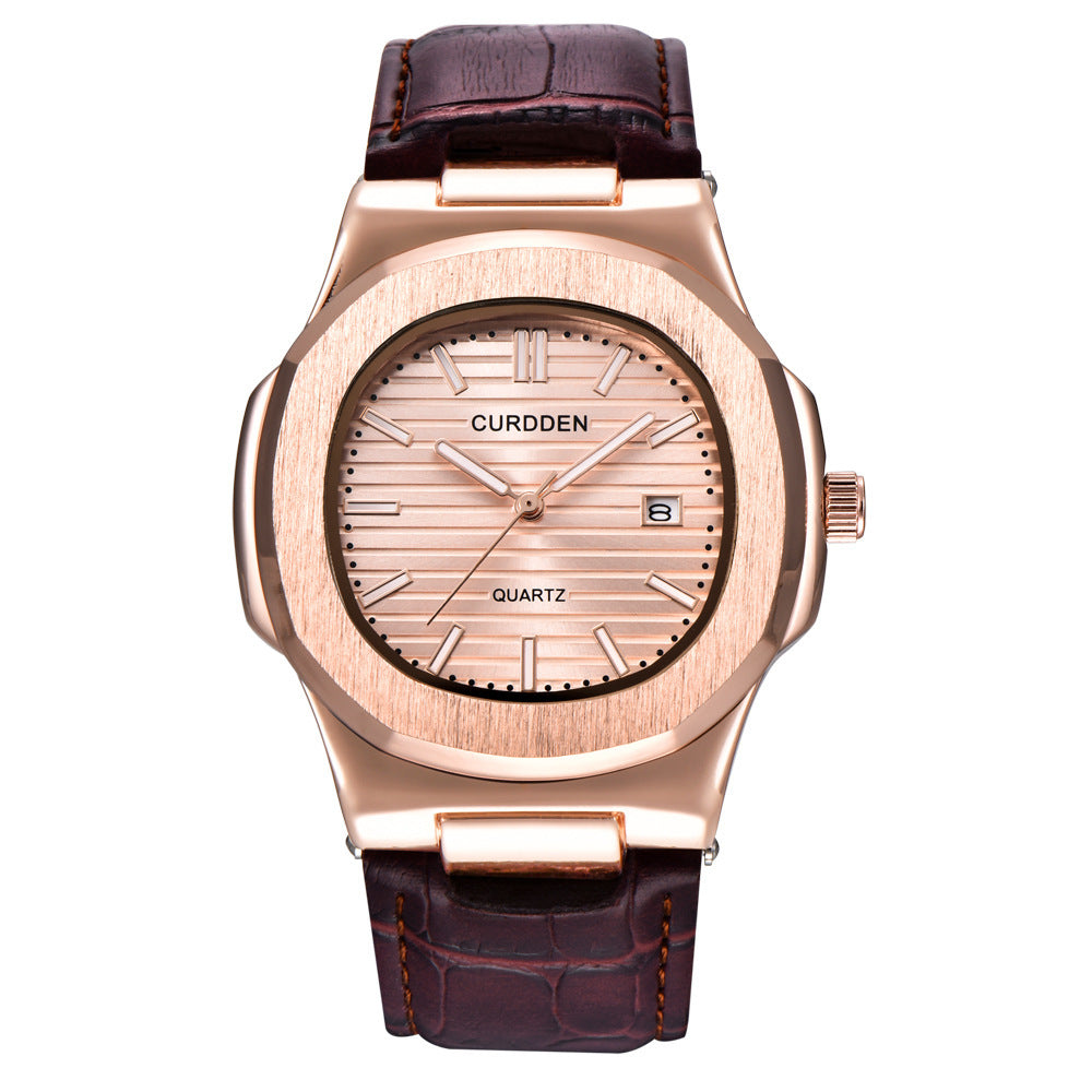 Watch Men's Belt Calendar Quartz Watch