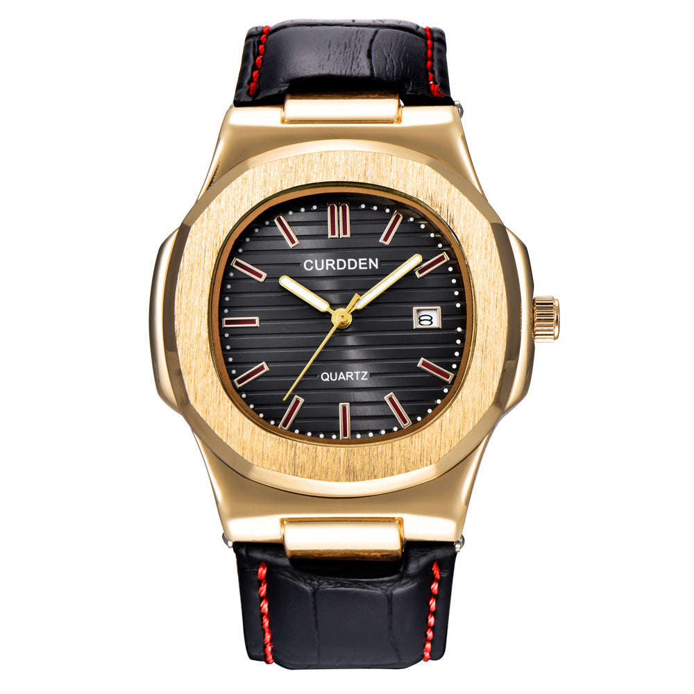 Watch Men's Belt Calendar Quartz Watch