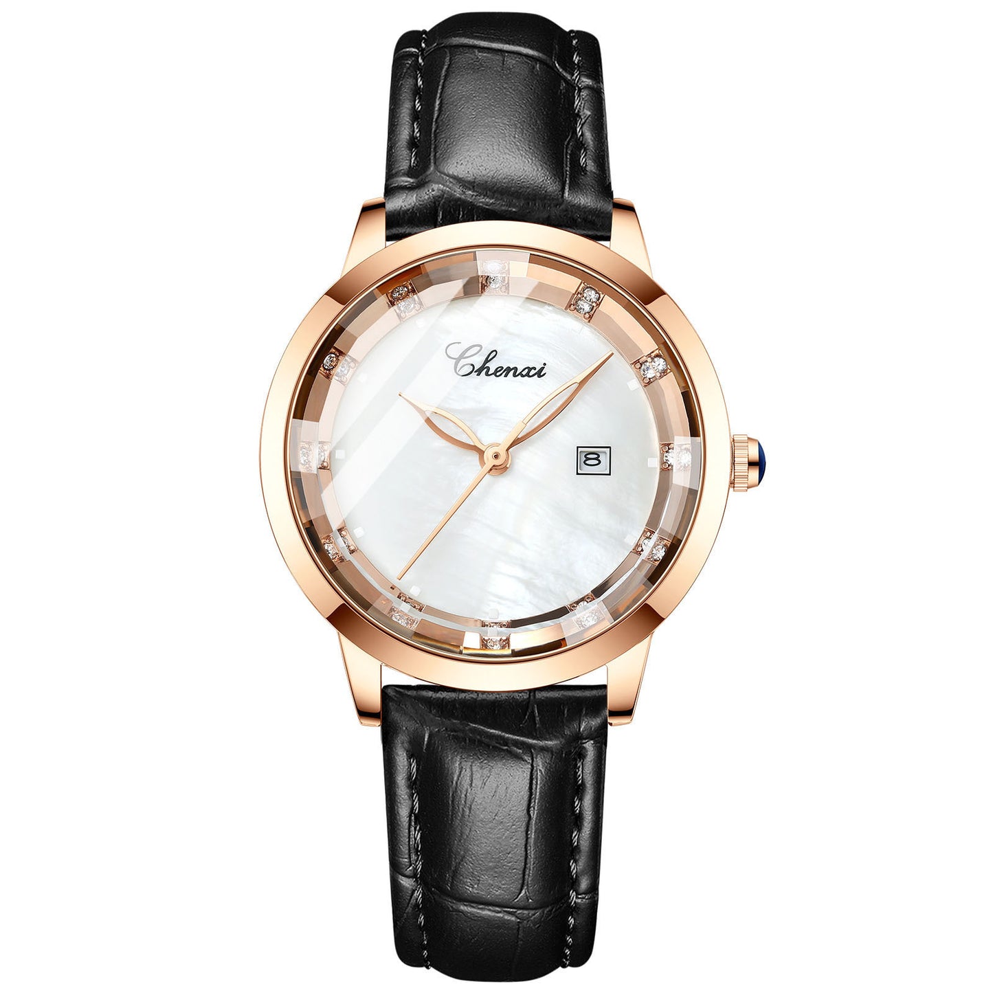 Leather Waterproof Diamond Watch Ladies Watch