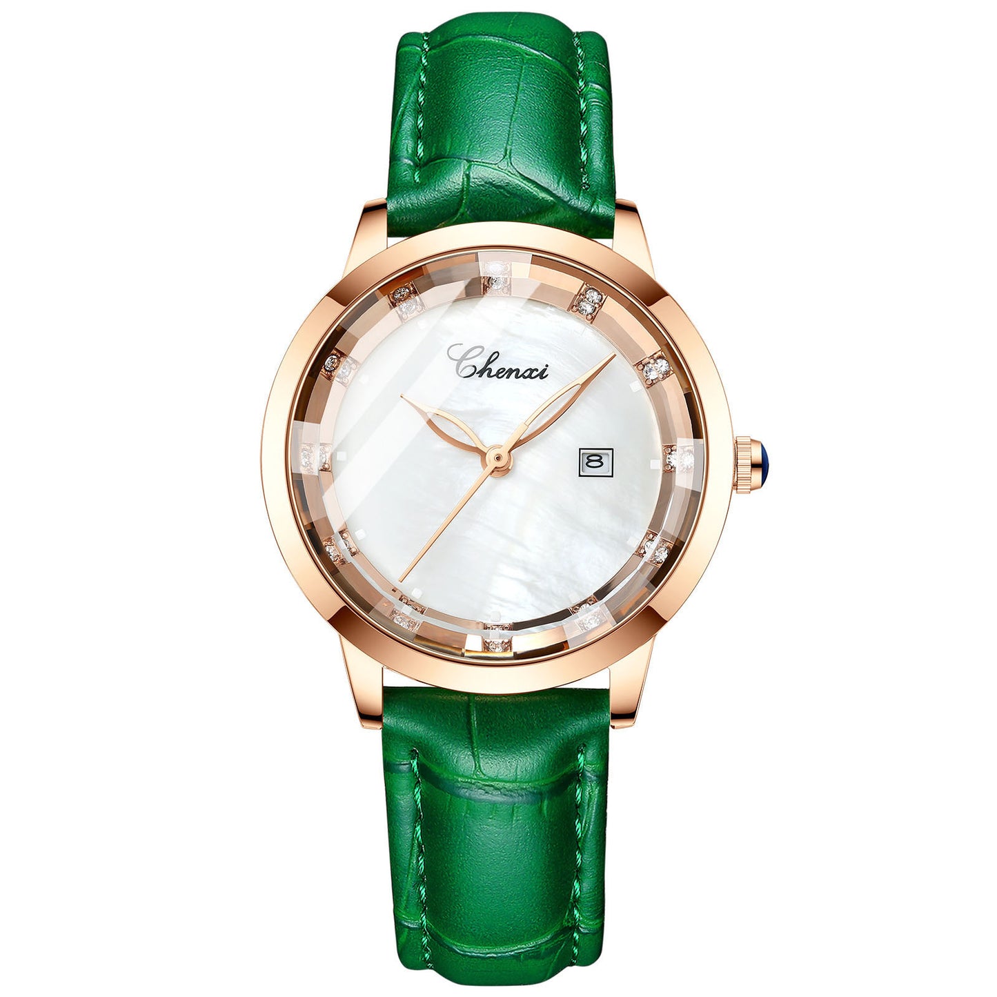 Leather Waterproof Diamond Watch Ladies Watch