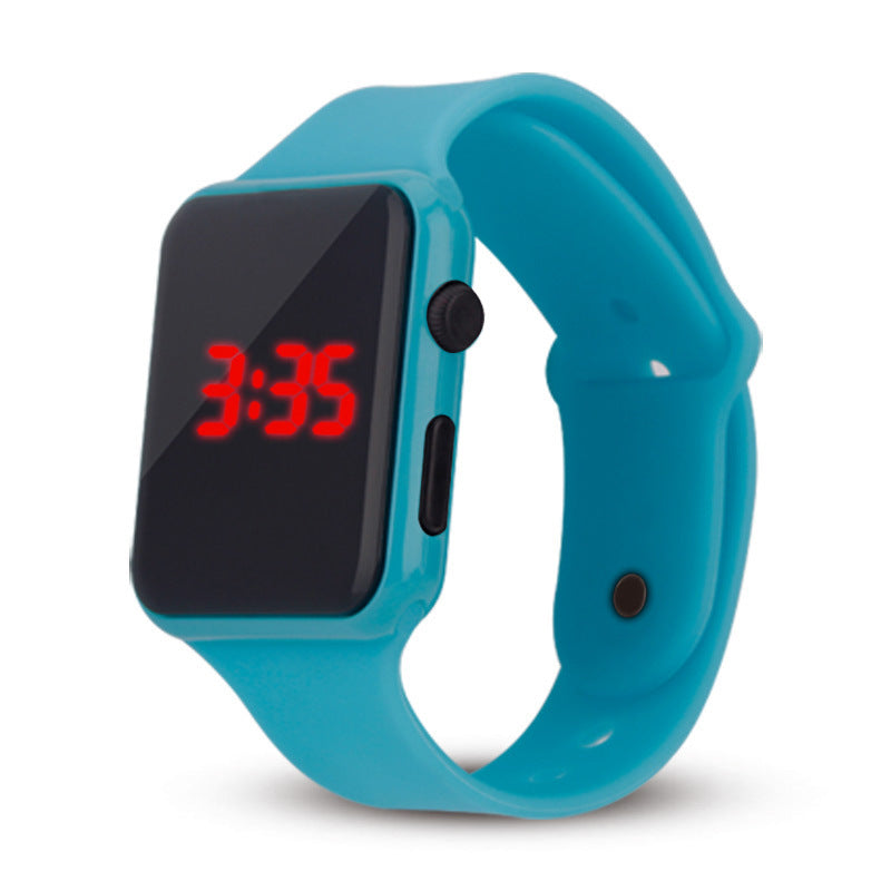 Compatible with Apple, LED kids square watch