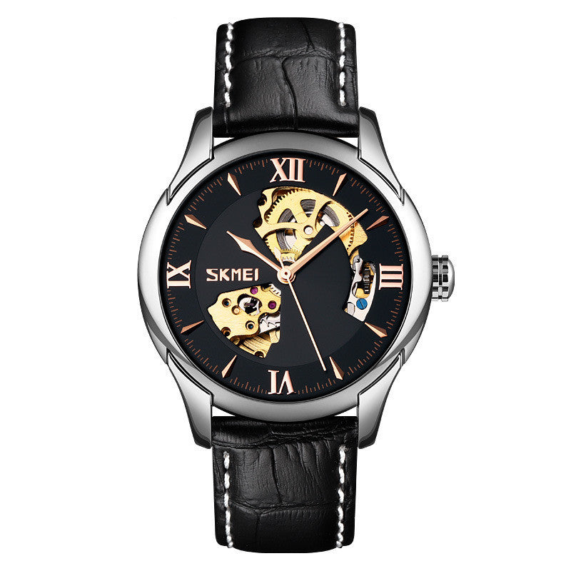 Waterproof Men's Automatic Skeleton Mechanical Watch