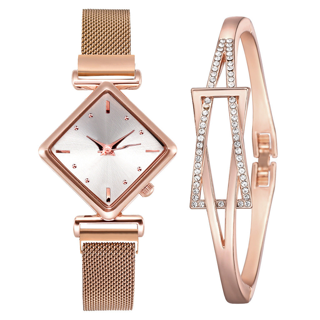 Diamond watch bracelet Alloy Band Universal Watch tar watch