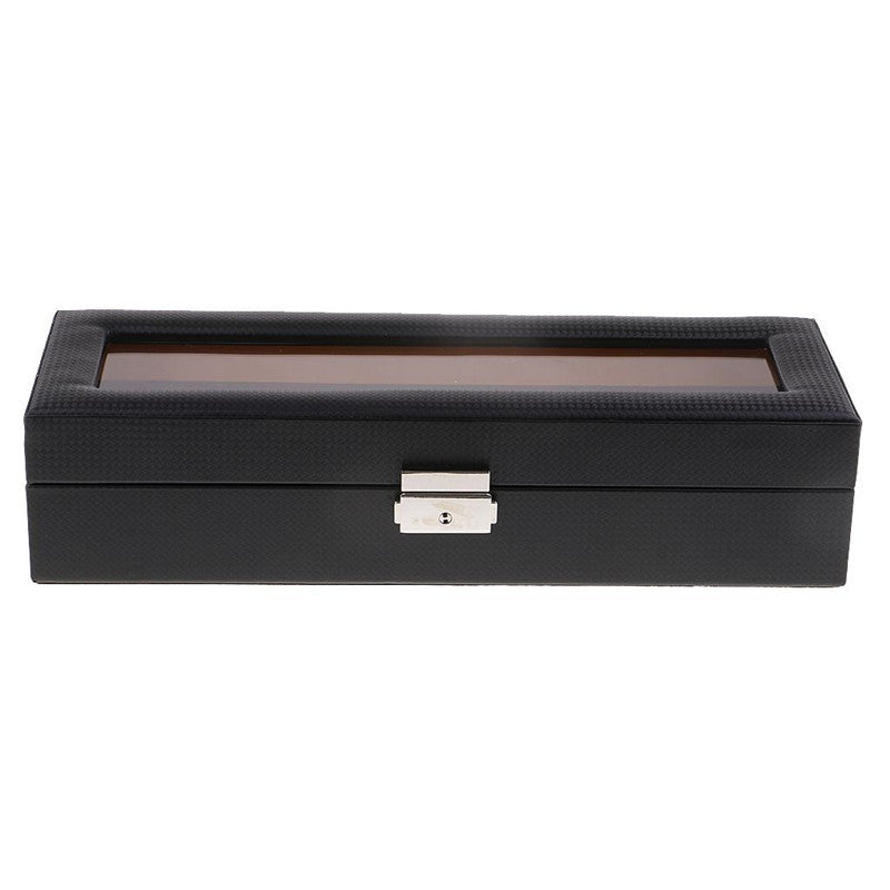 6 compartment watch storage box