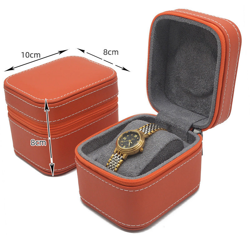 Zipper Organizer Black Mechanical Watch Box