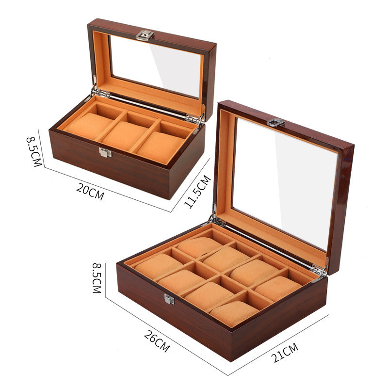 Multi-Position High-End Wooden Watch Box