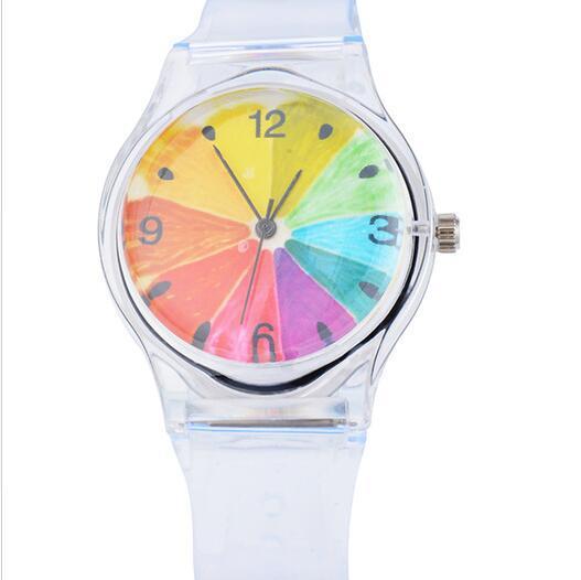 Plastic Transparent PVC Watch Small Watch Ladies