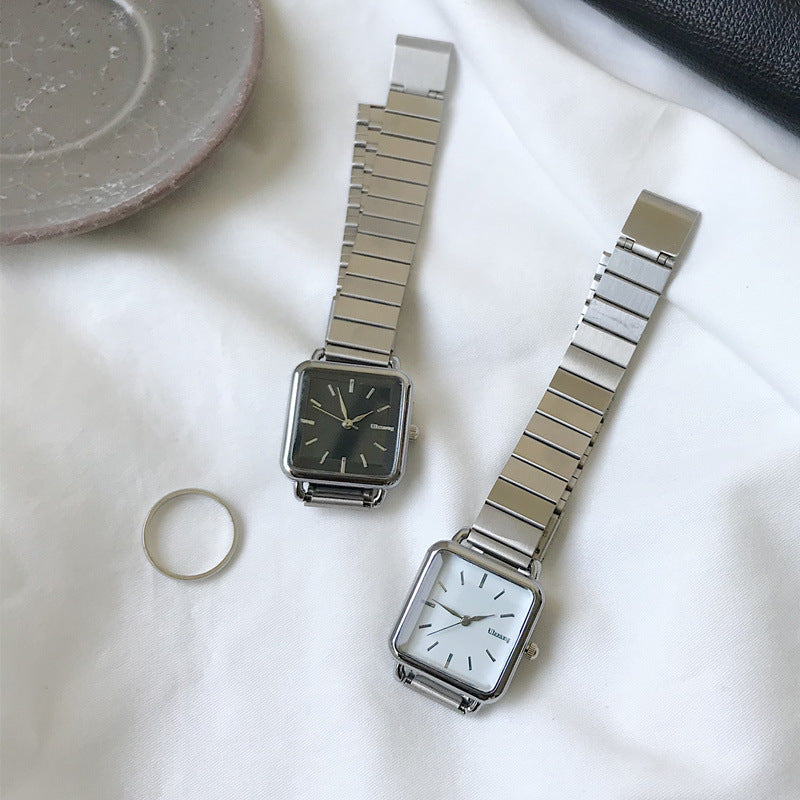 Internet celebrity INS literary retro small fresh Japanese and Korean style square plate versatile simple temperament student watch female watch
