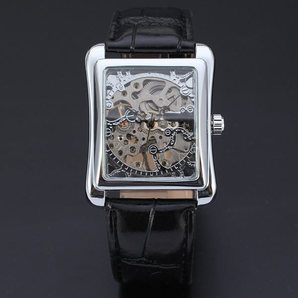 Men's mechanical skeleton watch