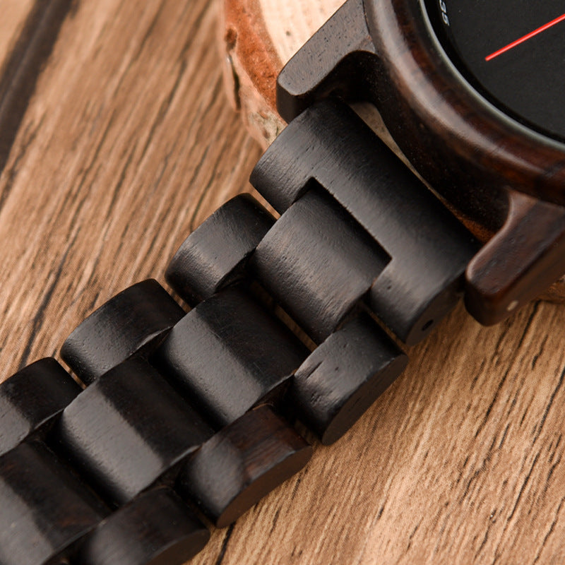 Ebony wood men's watch personality