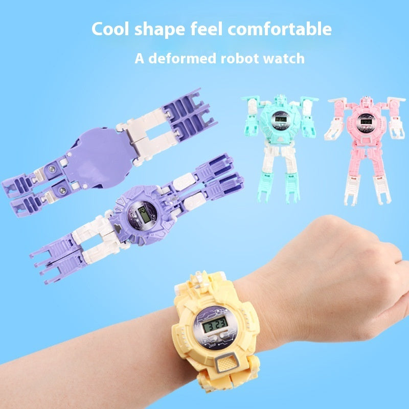 Children's Deformation Robot Watch Garden Small Gift Reward Prize