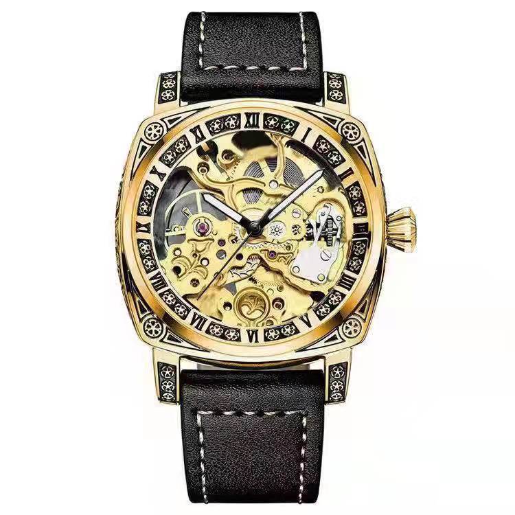 Men's Casual Skeleton Automatic Mechanical Watch