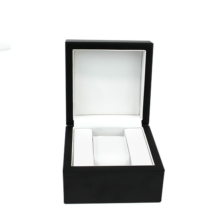 Black Matte Watch Box Wooden Storage