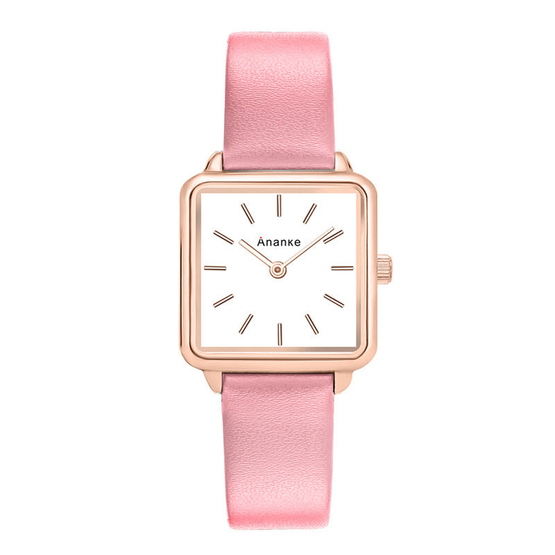 Waterproof Square Ladies Watch Movement