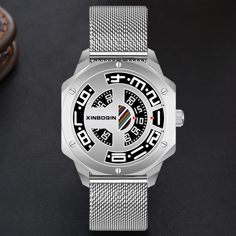 No Pointer Waterproof Creative Quartz Watch