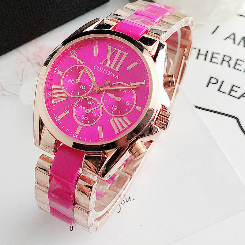 Fashion wristwatch for students, boys and girls, multicolor