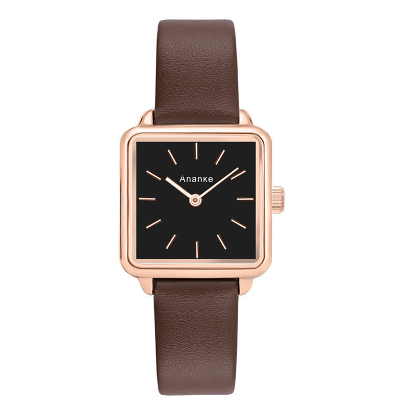 Waterproof Square Ladies Watch Movement