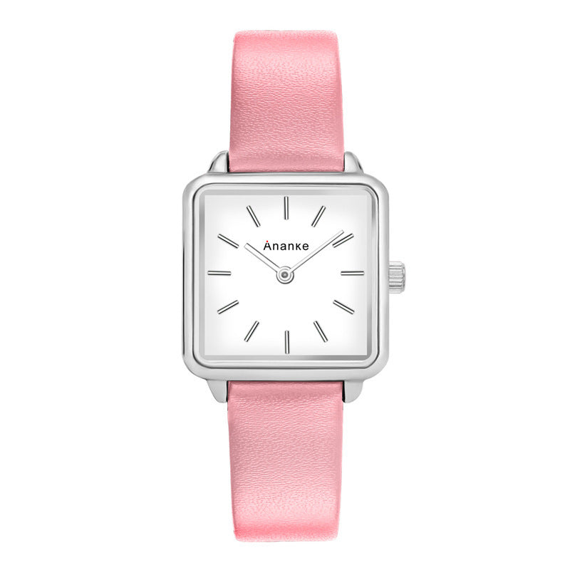 Waterproof Square Ladies Watch Movement