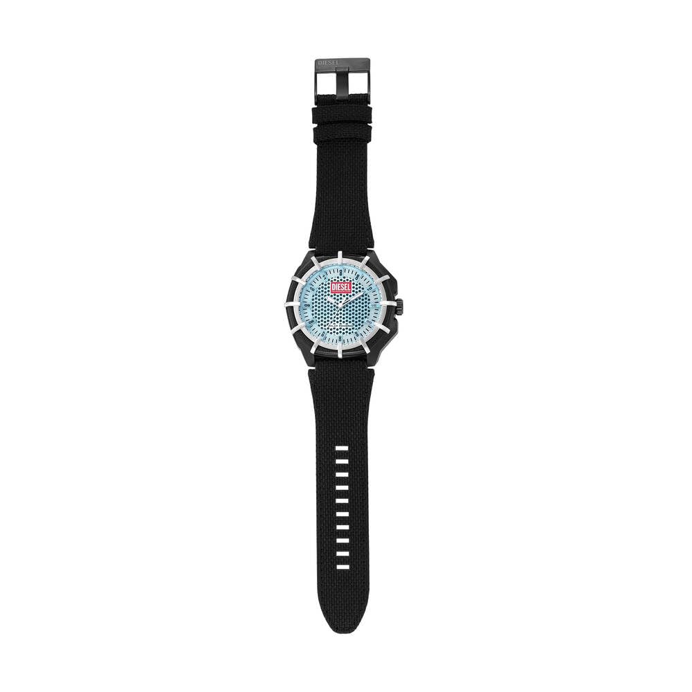 Diesel Framed orologio per uomo, Movimento al quarzo a energia solare con cinturino in silicone, acciaio inossiorologio perbile o pelle