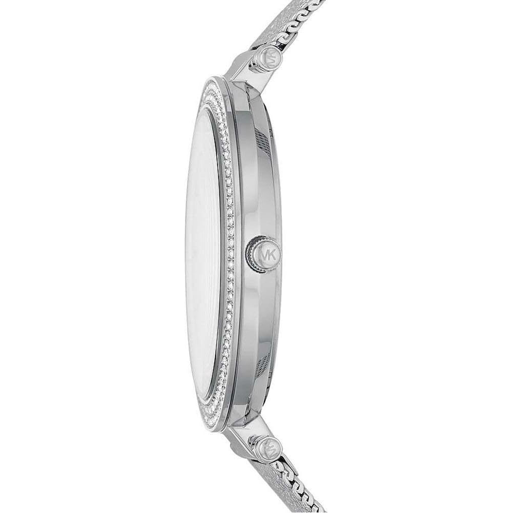 Michael Kors Orologio Darci per donna, Movimento al quarzo a tre lancette in tonalità argento con cinturino in acciaio inossidabile