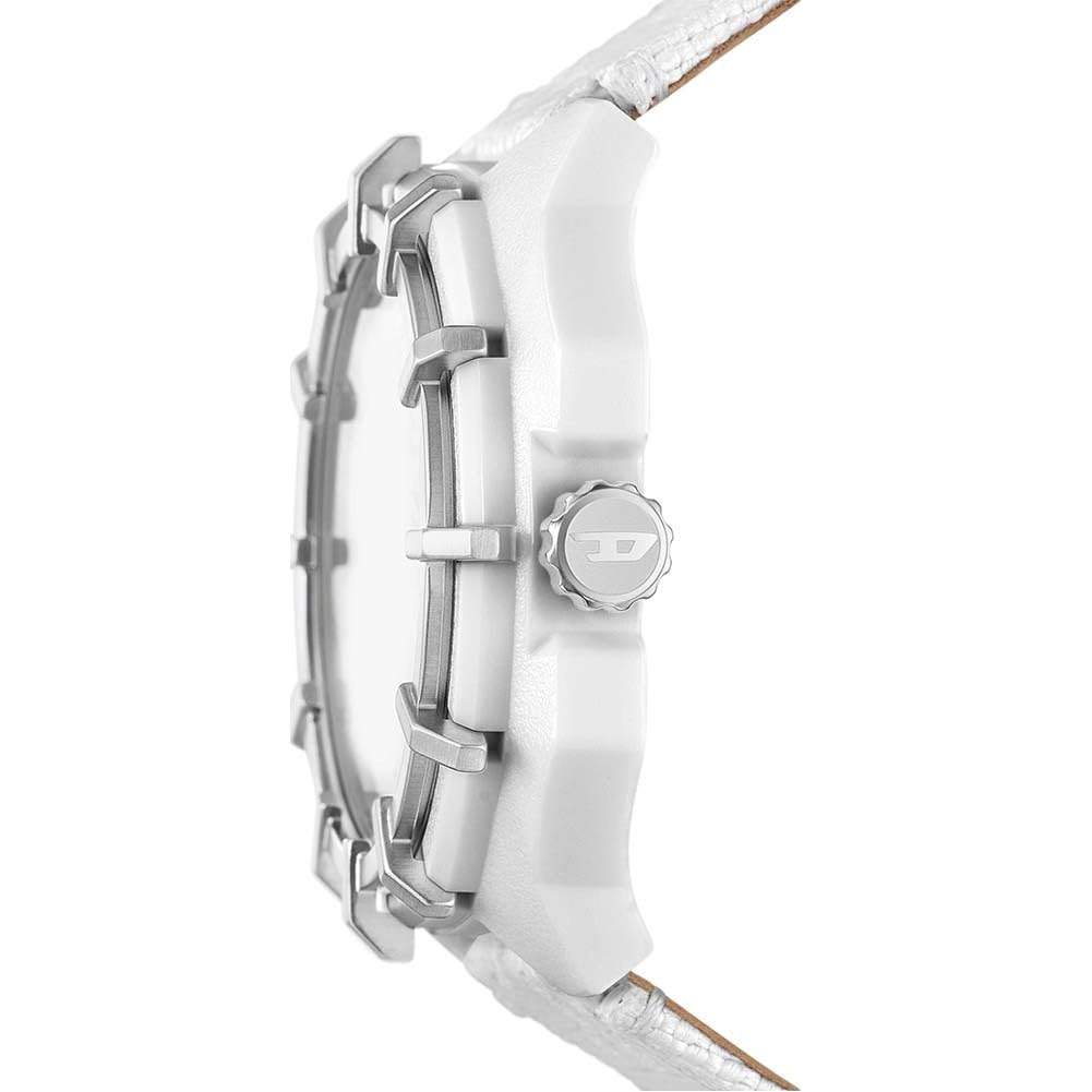Diesel Framed orologio per uomo, Movimento al quarzo a energia solare con cinturino in silicone, acciaio inossiorologio perbile o pelle
