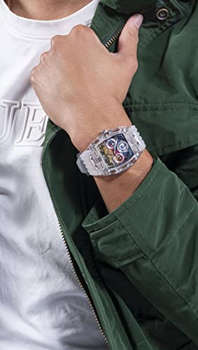 Guess US Men's Rainbow Ombre Multifunction Watch