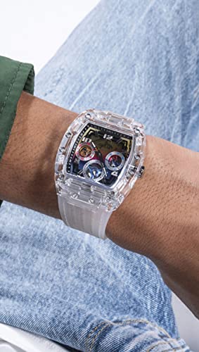 Guess US Men's Rainbow Ombre Multifunction Watch