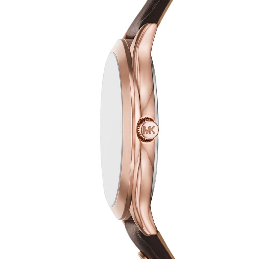 Michael Kors Orologio Slim Runway da donna, movimento al quarzo a tre lancette da 38 mm con cinturino in pelle