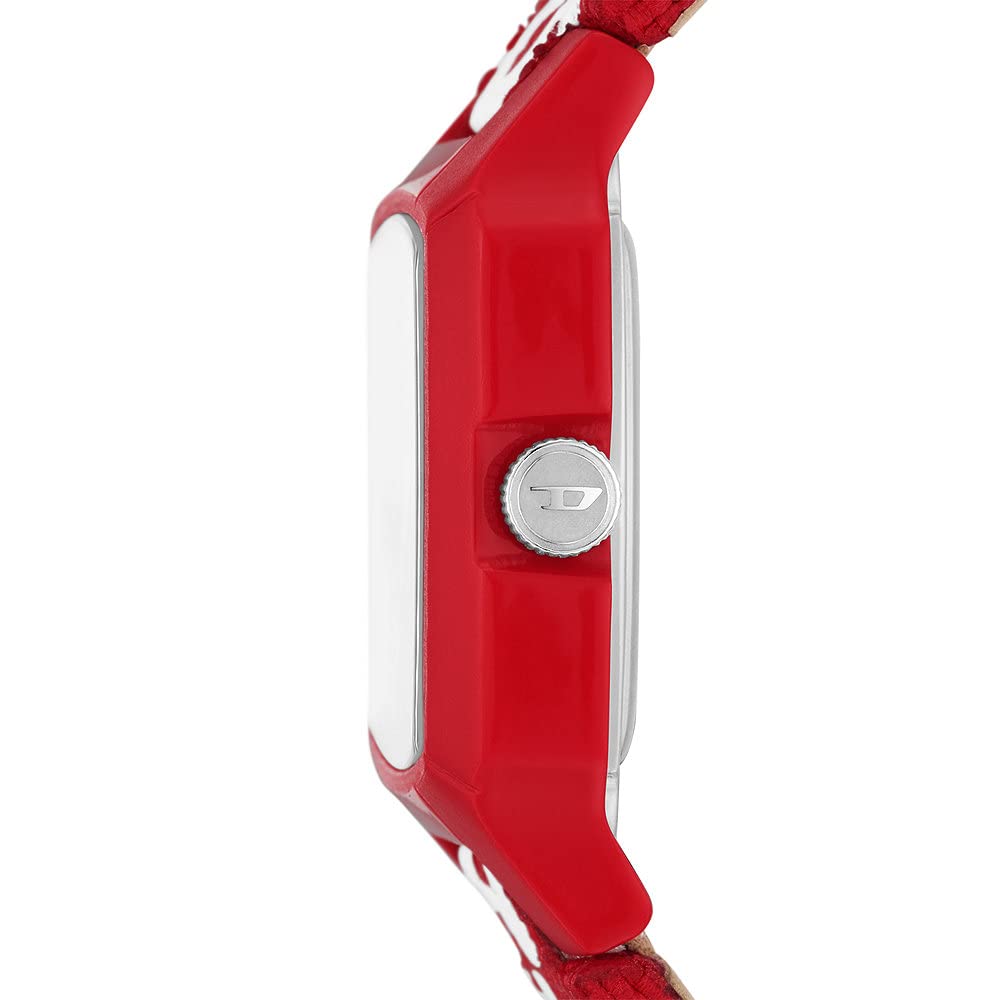 Diesel Orologio Cliffhanger da uomo, Movimento al quarzo a tre lancette con Cinturino in silicone, acciaio inox o pelle