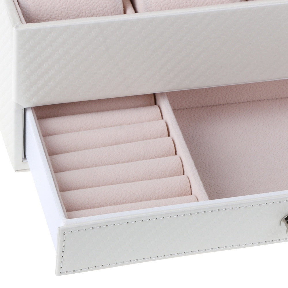 Carbon Fiber Double Jewelry Storage Watch Box