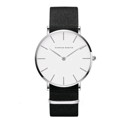 36mm ladies simple watch waterproof Korean white belt student watch