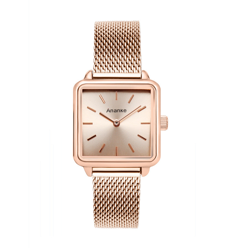Waterproof Square Ladies Watch Movement