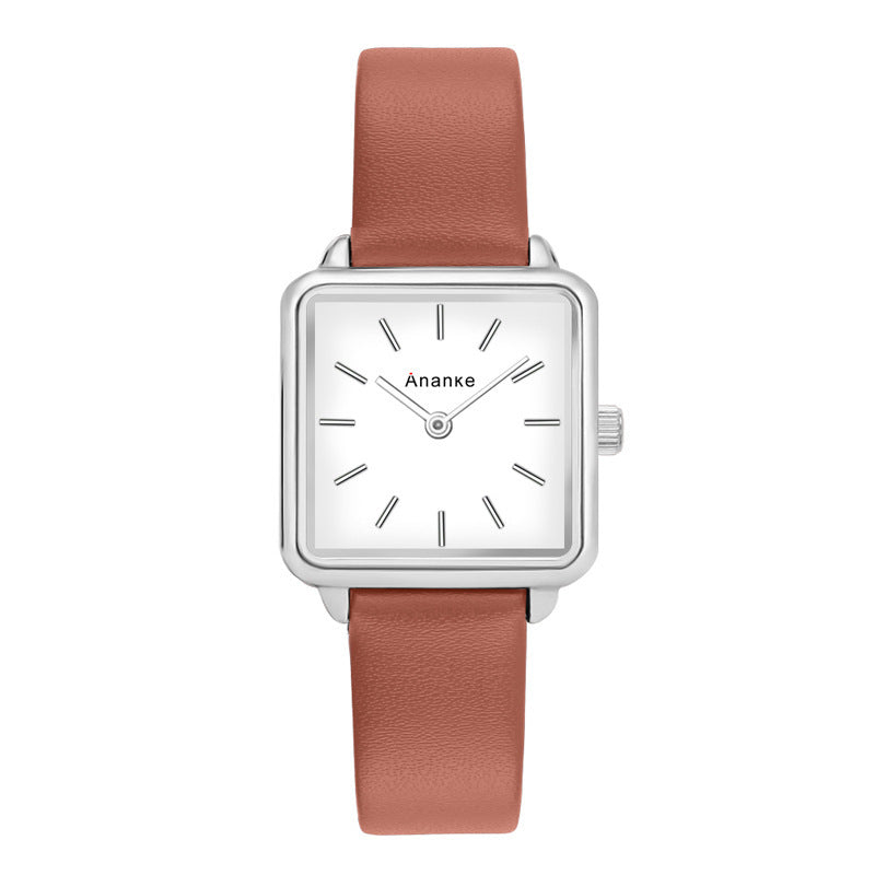 Waterproof Square Ladies Watch Movement