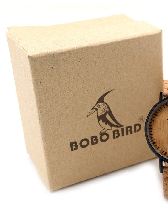 Creative Log Color Wooden Watch Quartz Movement