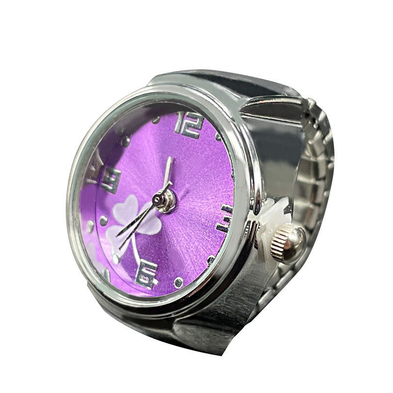 Simple All-match Fashion Men And Women Couple Alloy Shell Ring Watch
