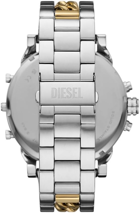 Diesel DZ7486 Men's Analogue Quartz Watch with Stainless Steel Strap, multi-coloured, bracelet