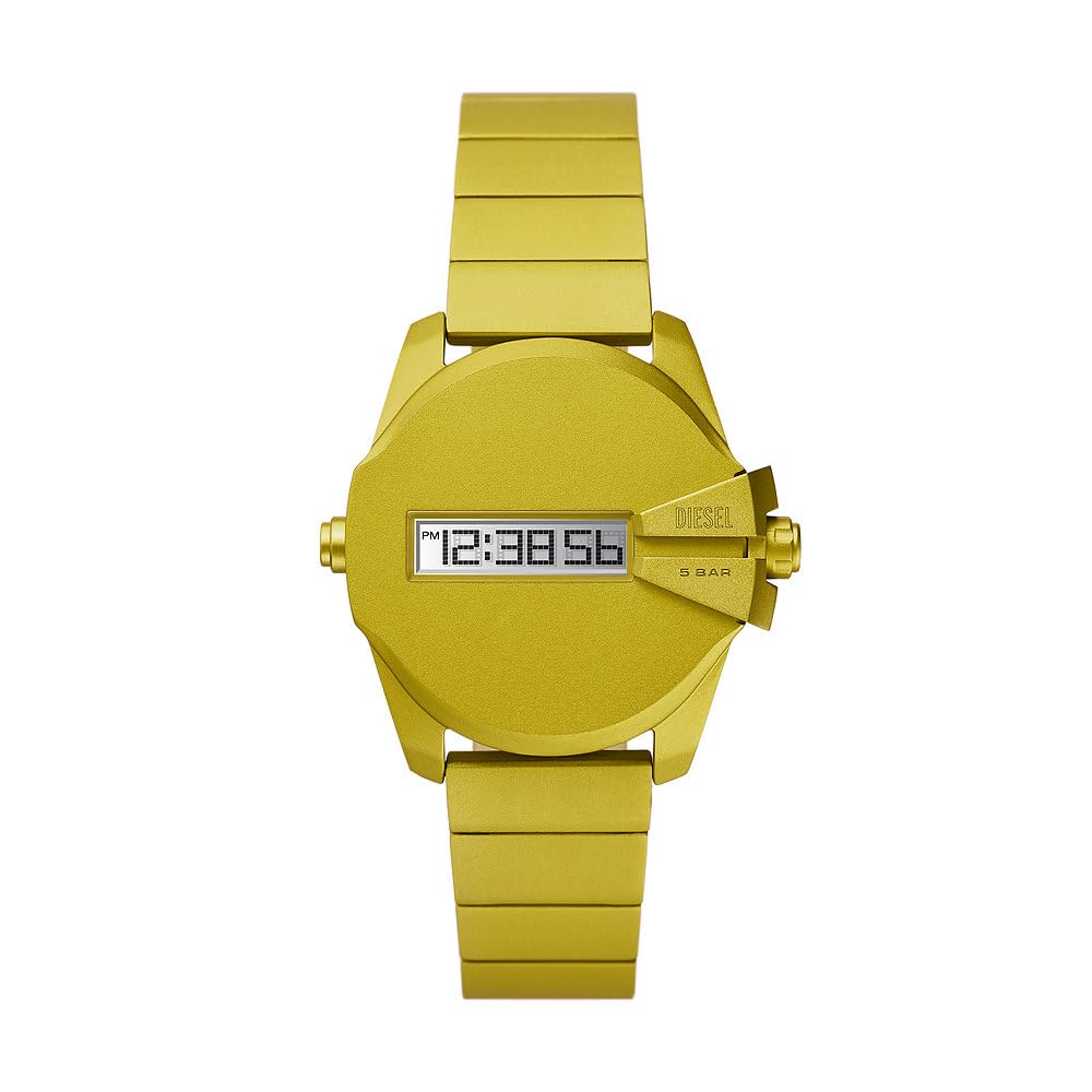 Diesel Orologio Baby Chief da uomo, movimento digitale con Cinturino in alluminio o acciaio inossidabile