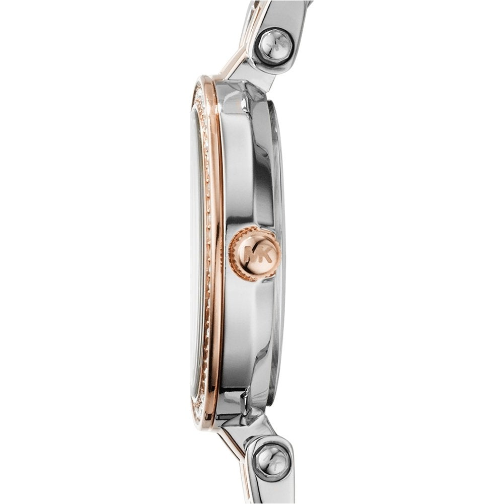 Michael Kors Orologio Darci per donna, Movimento al quarzo a tre lancette in tonalità argento con cinturino in acciaio inossidabile