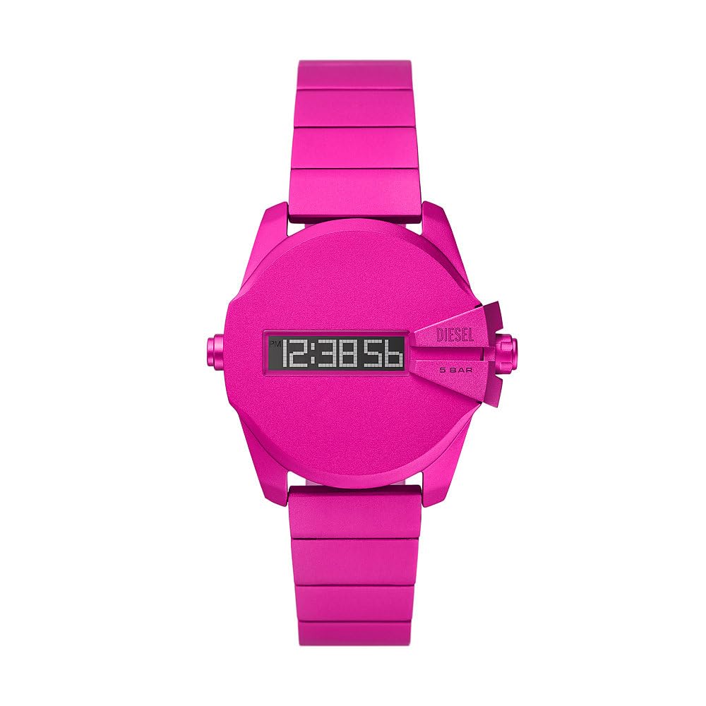 Diesel Orologio Baby Chief da uomo, movimento digitale con Cinturino in alluminio o acciaio inossidabile