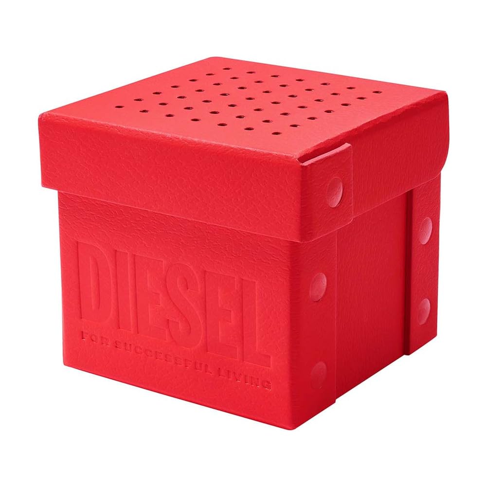 Diesel Framed orologio per uomo, Movimento al quarzo a energia solare con cinturino in silicone, acciaio inossiorologio perbile o pelle