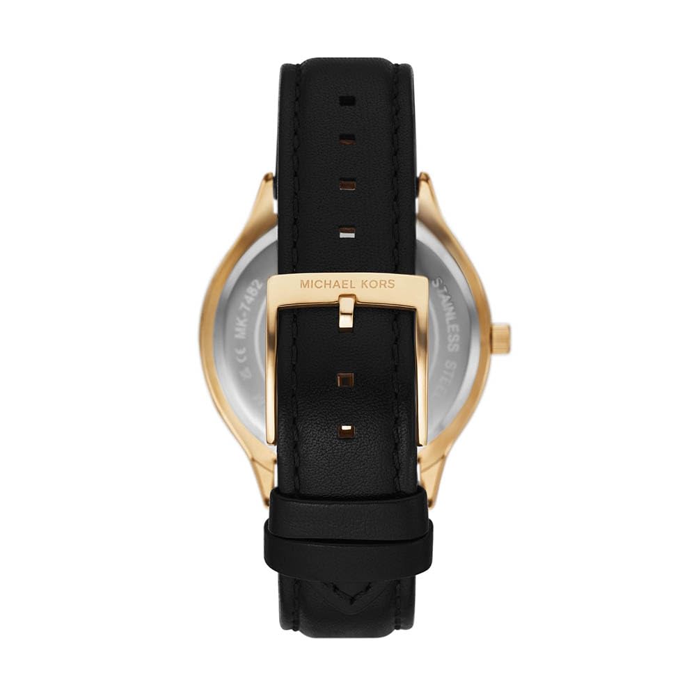 Michael Kors Orologio Slim Runway da donna, movimento al quarzo a tre lancette da 38 mm con cinturino in pelle