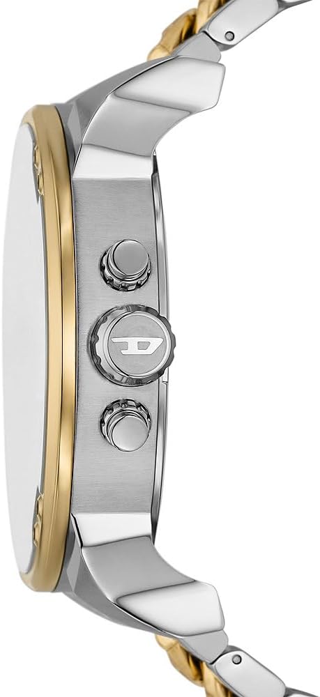 Diesel DZ7486 Men's Analogue Quartz Watch with Stainless Steel Strap, multi-coloured, bracelet