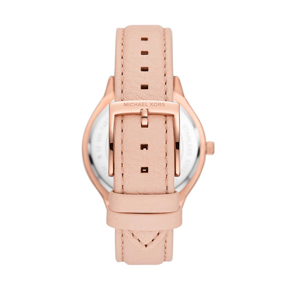Michael Kors Orologio Slim Runway da donna, movimento al quarzo a tre lancette da 38 mm con cinturino in pelle